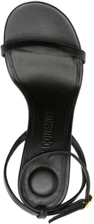 Jacquemus Les Doubles 100mm sandals Black