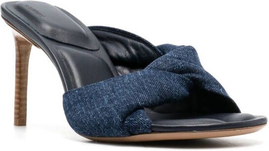 Jacquemus Les mules Bagnu 95mm sandals Blue