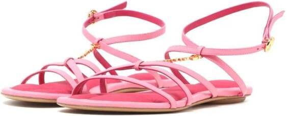Jacquemus Les Sandales Pralu flat sandals Pink