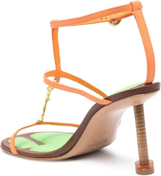Jacquemus Les sandales Pralu leather sandals Orange