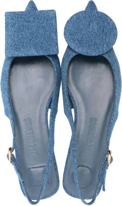 Jacquemus Les Slingback Duelo Plates ballerina shoes Blue