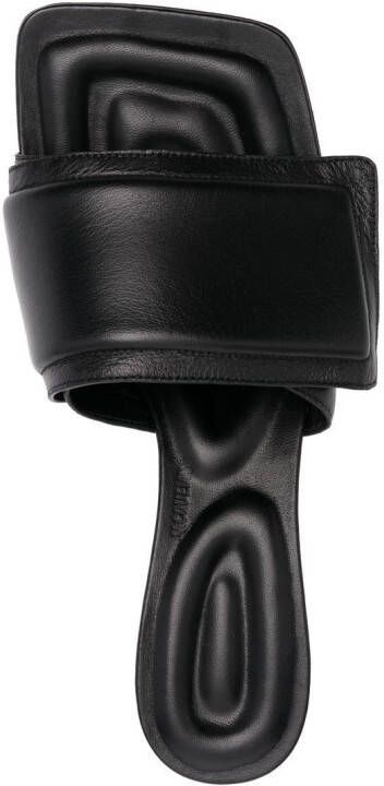 Jacquemus Piscine 65mm square-toe sandals Black