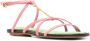 Jacquemus Pralu strappy flat sandals Pink - Thumbnail 2