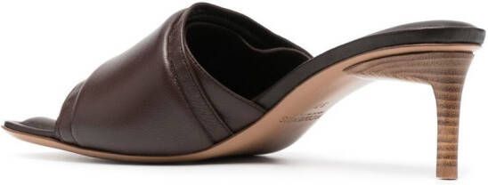 Jacquemus single-strap leather sandals Brown