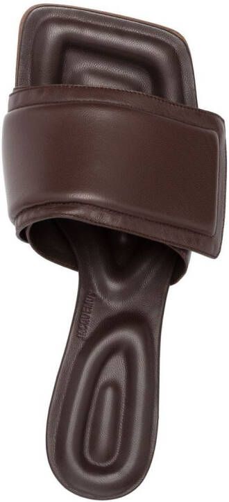 Jacquemus single-strap leather sandals Brown