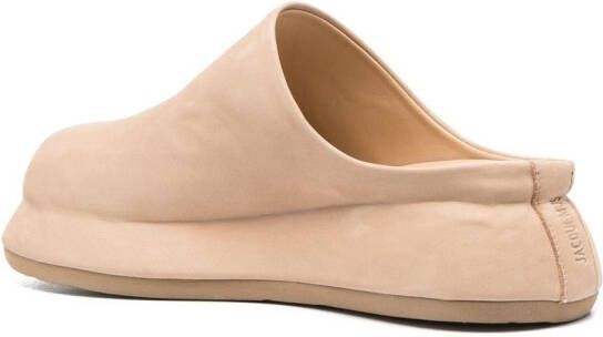 Jacquemus slip-on smooth mules Neutrals