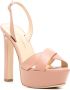 Jennifer Chamandi crossover-straps high-heel leather sandals Pink - Thumbnail 2