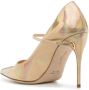 Jennifer Chamandi Lorenzo 105mm leather pumps Gold - Thumbnail 3