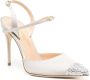 Jennifer Chamandi Vittorio 105mm crystal-toe pumps Silver - Thumbnail 2