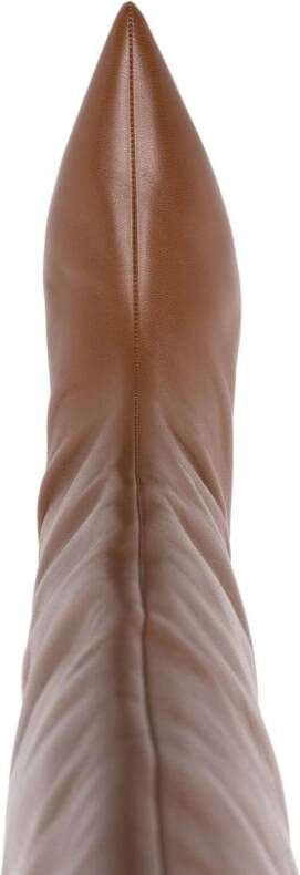 Jil Sander 30mm knee-high leather boots Brown