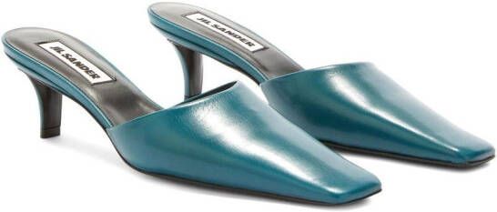 Jil Sander 35mm kitten-heel mule Blue