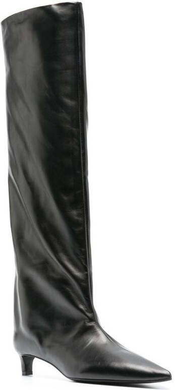 Jil Sander 35mm knee boots Black