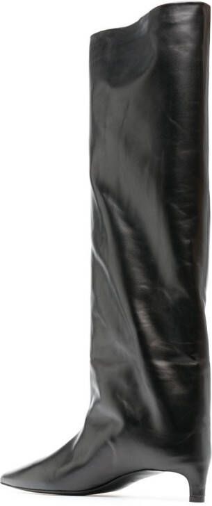 Jil Sander 35mm knee boots Black