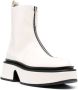 Jil Sander 60mm zip-front leather boots White - Thumbnail 2