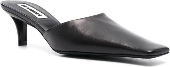 Jil Sander 65mm heeled leather mule Black