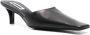 Jil Sander 65mm heeled leather mule Black - Thumbnail 2