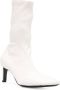 Jil Sander 65mm leather ankle boots White - Thumbnail 2