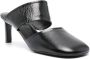 Jil Sander 65mm square-toe mules Black - Thumbnail 2