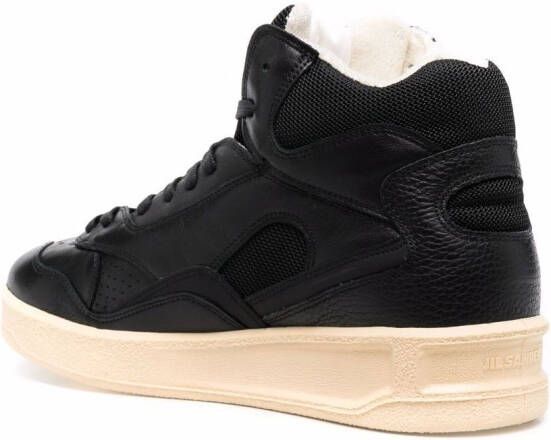 Jil Sander Basket Hi lace-up sneakers Black