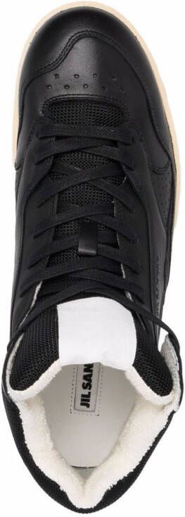 Jil Sander Basket Hi lace-up sneakers Black