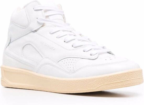 Jil Sander Basket Hi lace-up sneakers White