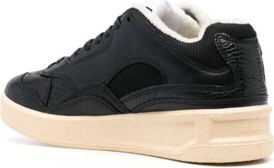 Jil Sander Basket low-top leather sneakers Black