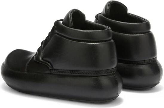 Jil Sander chunky-sole leather ankle boots Black