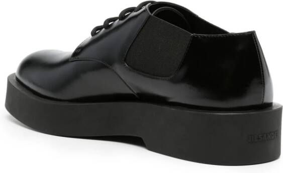 Jil Sander chunky-sole leather Derby shoes Black