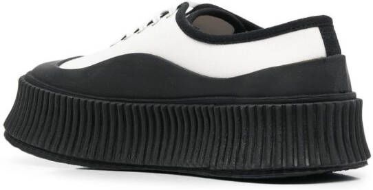 Jil Sander chunky-soled lace-up sneakers White