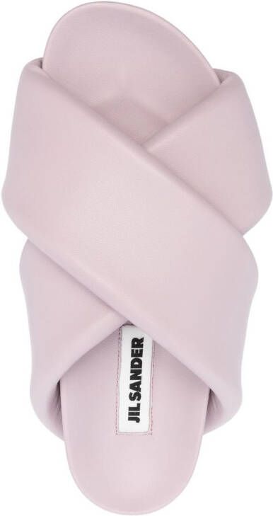 Jil Sander crossover strap-detail sandals Purple