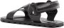 Jil Sander crossover-strap flat leather sandals Black - Thumbnail 3