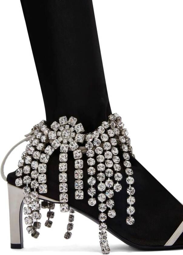 Jil Sander crystal-embellished boots Grey