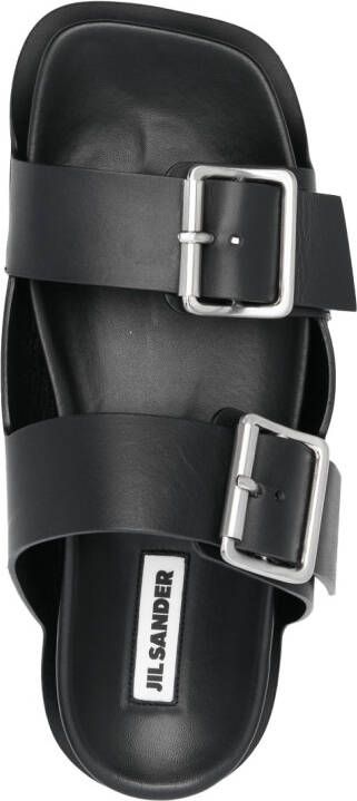 Jil Sander double buckle-fastening sandals Black