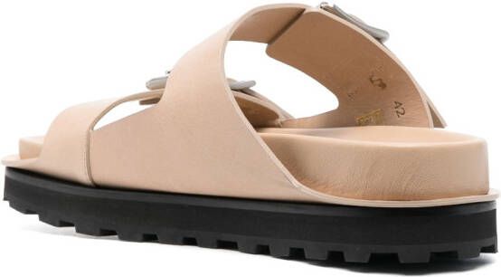 Jil Sander double buckle-fastening sandals Neutrals
