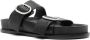 Jil Sander double-buckle leather sandals Black - Thumbnail 2