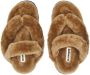 Jil Sander faux-fur leather sandals Brown - Thumbnail 4