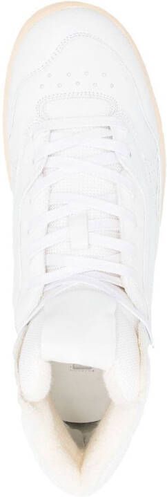 Jil Sander gum-sole high-top sneakers White