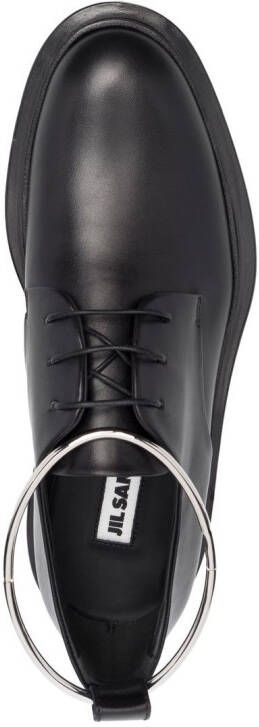 Jil Sander hardware-detail lace-up shoes Black
