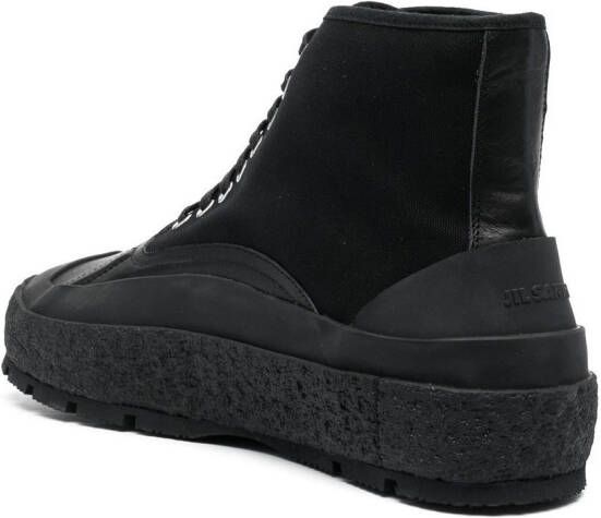 Jil Sander hi-top sneakers Black