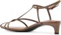 Jil Sander High 40mm leather sandals Brown - Thumbnail 3