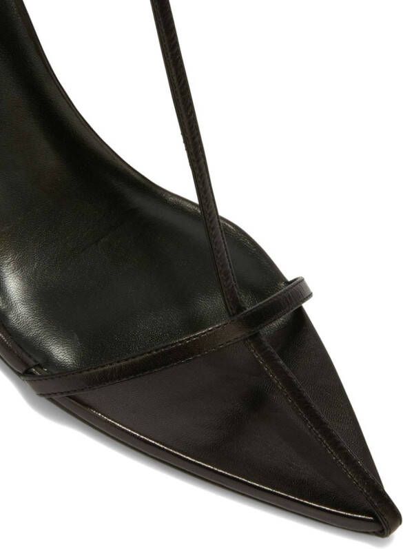 Jil Sander high leather sandals Black