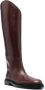 Jil Sander knee-length leather boots Brown - Thumbnail 2