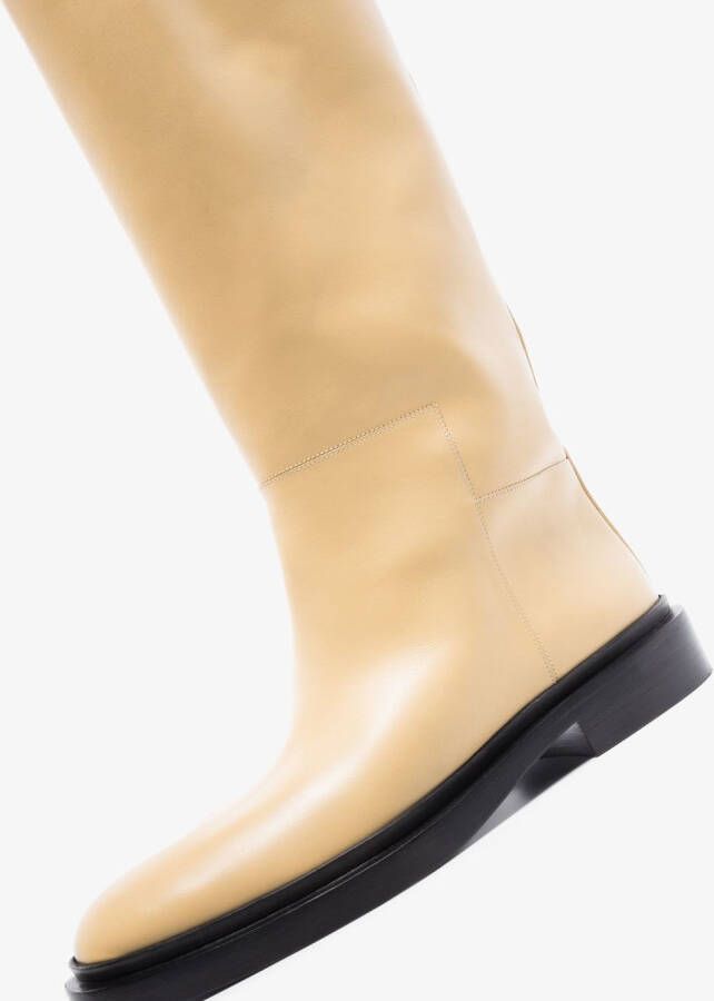 Jil Sander knee-length leather boots Neutrals
