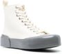 Jil Sander lace-up high-top sneakers White - Thumbnail 2