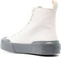 Jil Sander lace-up high-top sneakers White - Thumbnail 3