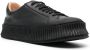 Jil Sander lace-up leather platform sneakers Black - Thumbnail 2