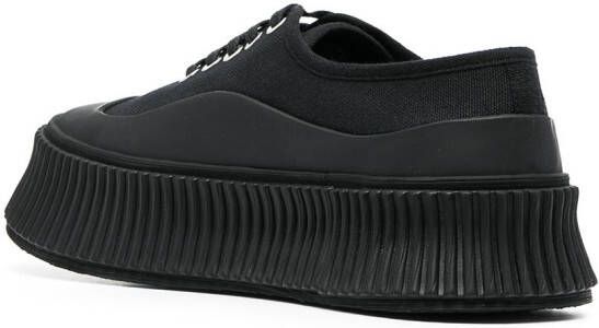 Jil Sander lace-up low-top sneakers Black