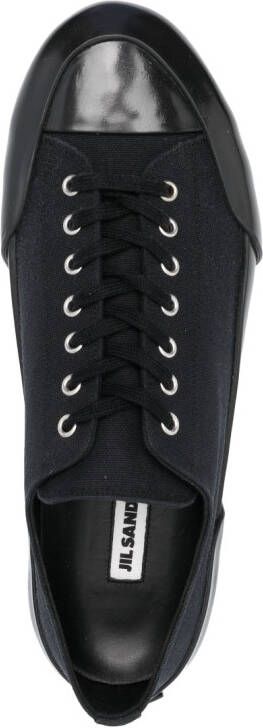 Jil Sander lace-up low-top sneakers Black