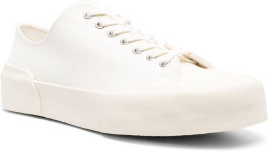 Jil Sander lace-up low-top sneakers White