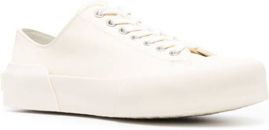 Jil Sander lace-up low-top sneakers White
